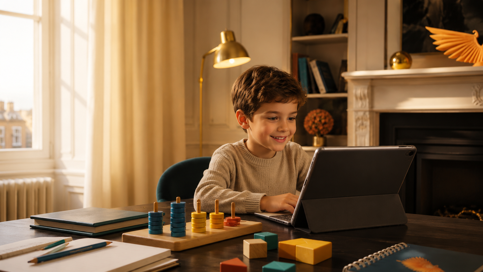 A young learner building confidence through interactive study
